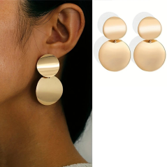 Boucles d'oreilles pendantes vintage style simple et décontracté