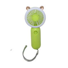 Mini ventilateur portable avec lumière- coloris vert