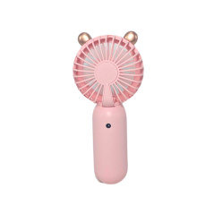 Mini ventilateur portable avec lumière- coloris rose