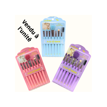 Set de 7 pièces pinceaux MAKE UP BRUSH