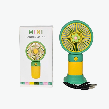 Mini ventilateur avec support - FAN SERIES - Jaune
