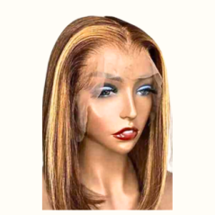 Cheveux naturels raides longueur 12 Piano