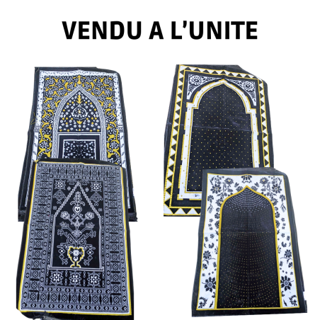 Tapis de Prière en Velours Al BADRI Noir