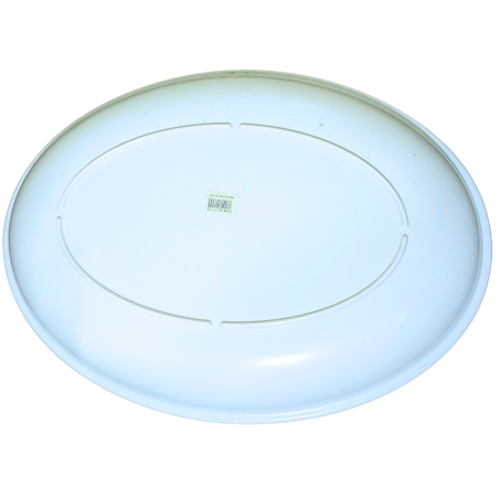 Plat en mélamine incassable ovale blanc 47,5cm x 35cm