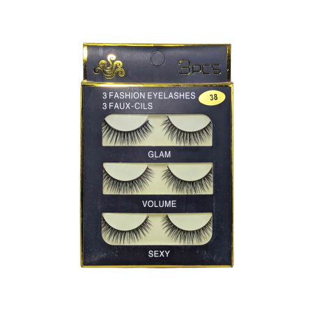 Faux cils 3D GLAM N°38