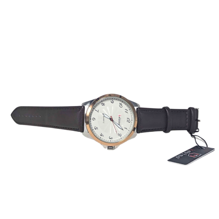 Montre Homme KEBINO Fond Blanc marron Foncé