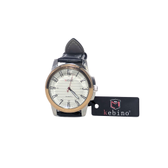 Montre Homme KEBINO Fond Blanc Noir