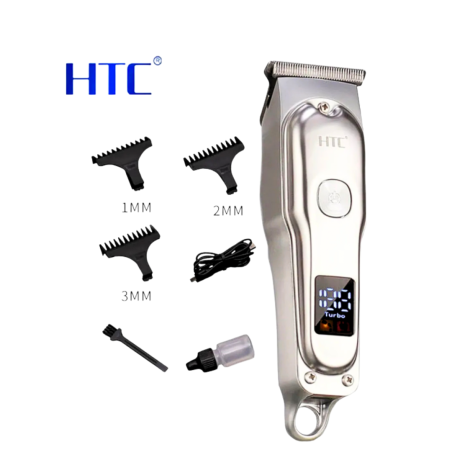 Tondeuse HTC AT-179 à barbe rechargeable USB Gris