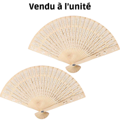 Éventail à motif Bois