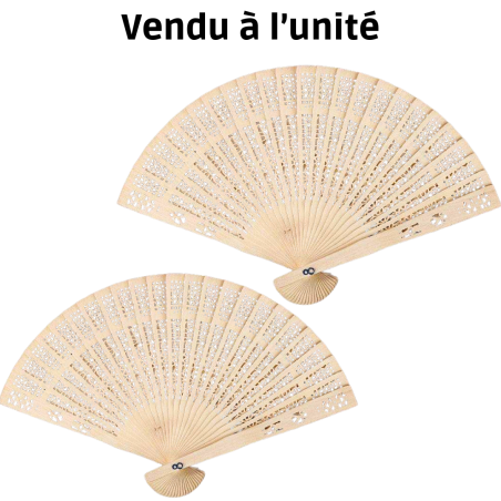 Éventail à motif Bois