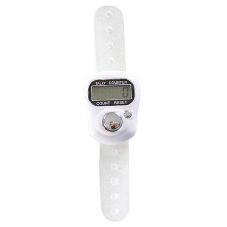Chapelet Electronique / Finger Counter Blanc