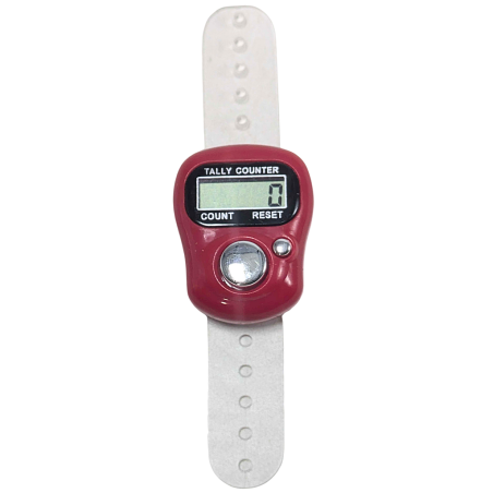 Chapelet Electronique / Finger Counter Rouge