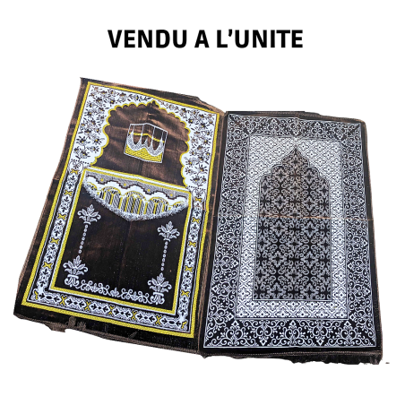 Tapis de Prière en Velours Al BADRI Marron
