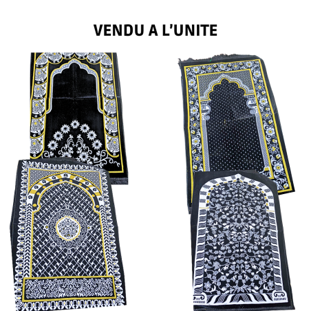Tapis de Prière en Velours Al BADRI Noir