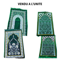 Tapis de Prière en Velours Al BADRI Vert