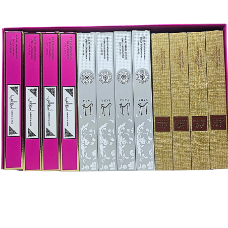 Paquet 24 eau de parfum mélange de Mousuf /Yarah 206 /Ameeratr Al Arab