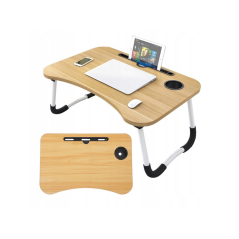 Mini table ordinateur Marron beige 23,5 cm x 14cm