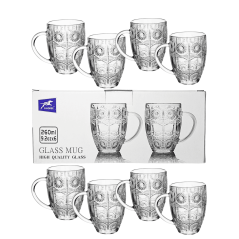 Ensemble de 6 verre Glass Mug 260ml