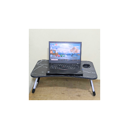 Mini table ordinateur Noir gris 23,5 cm x 14cm