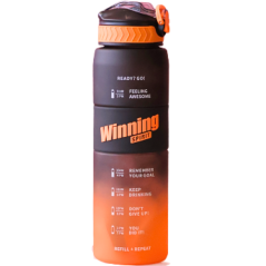 Gourde Winning Sport Orange - noir 1 L