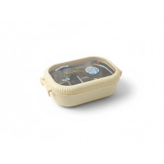 Boîte à lunch avec cuillère beige