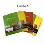 Lot de 5 cahiers petit format 200 pages