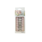 Faux-ongles 12 pièces fan rose clair 