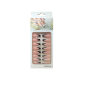 Faux-ongles 12 pièces fan saumon