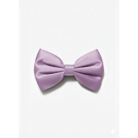 Barrette à nœud Lady boss Mauve