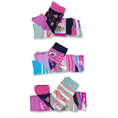 Lot de 3 chaussettes coton fille