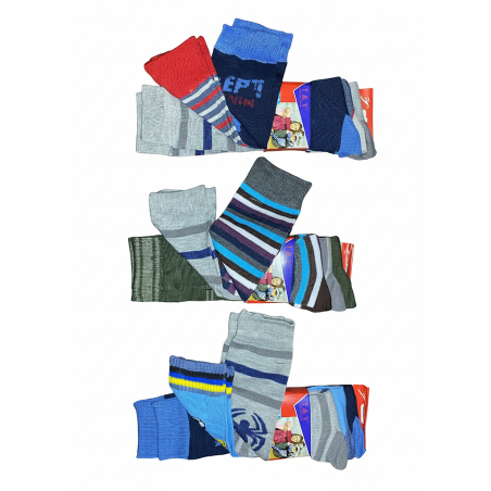 Lot de 3 chaussettes coton garçon