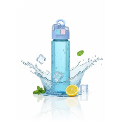 Gourde double ouverture 750ML BLEU