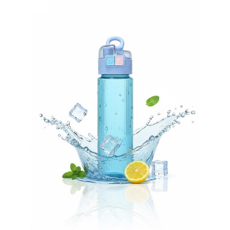Gourde double ouverture 750ML BLEU
