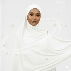 Col hijab jersey Blanc 2 mètres