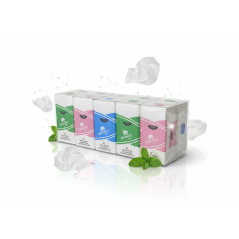 Mouchoir de poche - Lhlotuszy - Grand modèle - lot de 10 paquets