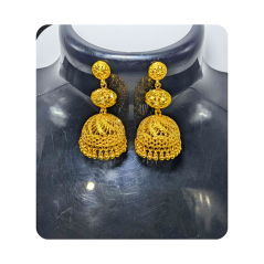 Boucle d'oreille plaqué or Sokhna Bator 2