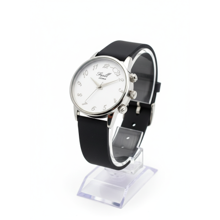Montre femme FOCILL TIME noir fond blanc