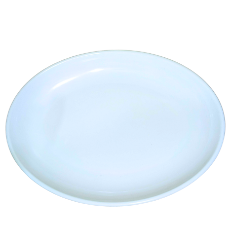 Plat en mélamine incassable ovale blanc 47,5cm x 35cm