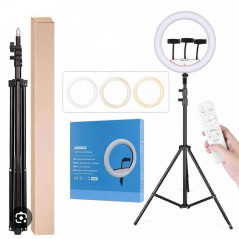 Ring Light LED 45 cm -18 pouces avec Télécommande & Support Téléphone