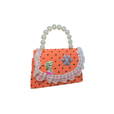 Sac à Main en Perles Orange pour Enfant