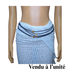 Chaine de taille en cristal noir