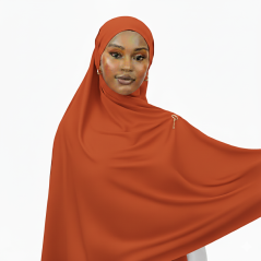 Col hijab jersey Orange 2 mètres