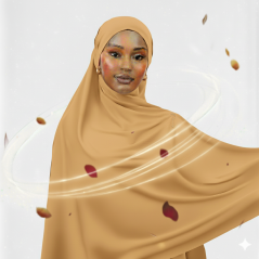 Col hijab jersey Beige 2 mètres