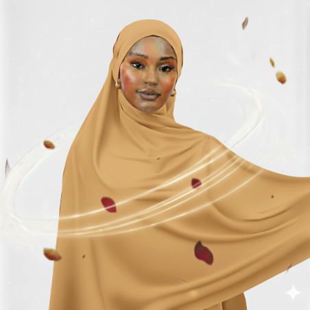 Col hijab jersey Beige 2 mètres