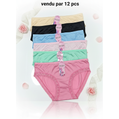 Paquet 12 slips femme XL