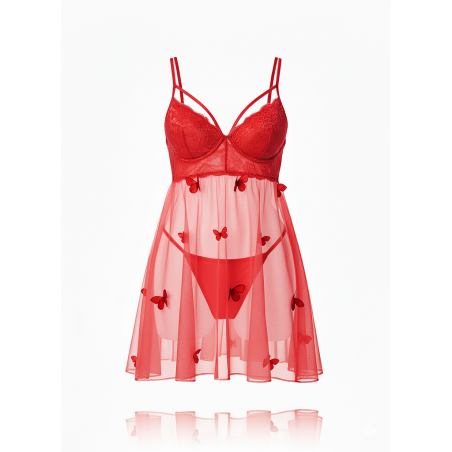 Lingerie Mala Nop taille standard Rouge