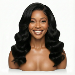 Perruque cheveux semi ondulés Brésilien longueur 14 Perruque cheveux semi ondulés Brésilien longueur 14