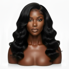 Perruque cheveux semi ondulés Vietnamien longueur 14