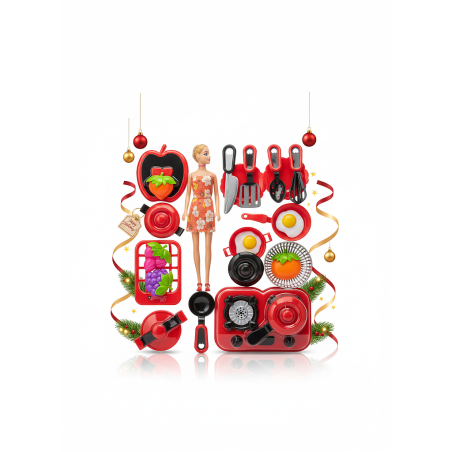 Dînette de Cuisine pour Enfant – Set de 19 Pièces