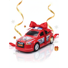 Voiture de police - rouge - Aventure pour enfant